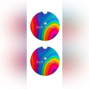 HANDMADE FASHION Set of 2 Sandstone Car Coasters - 2.5”